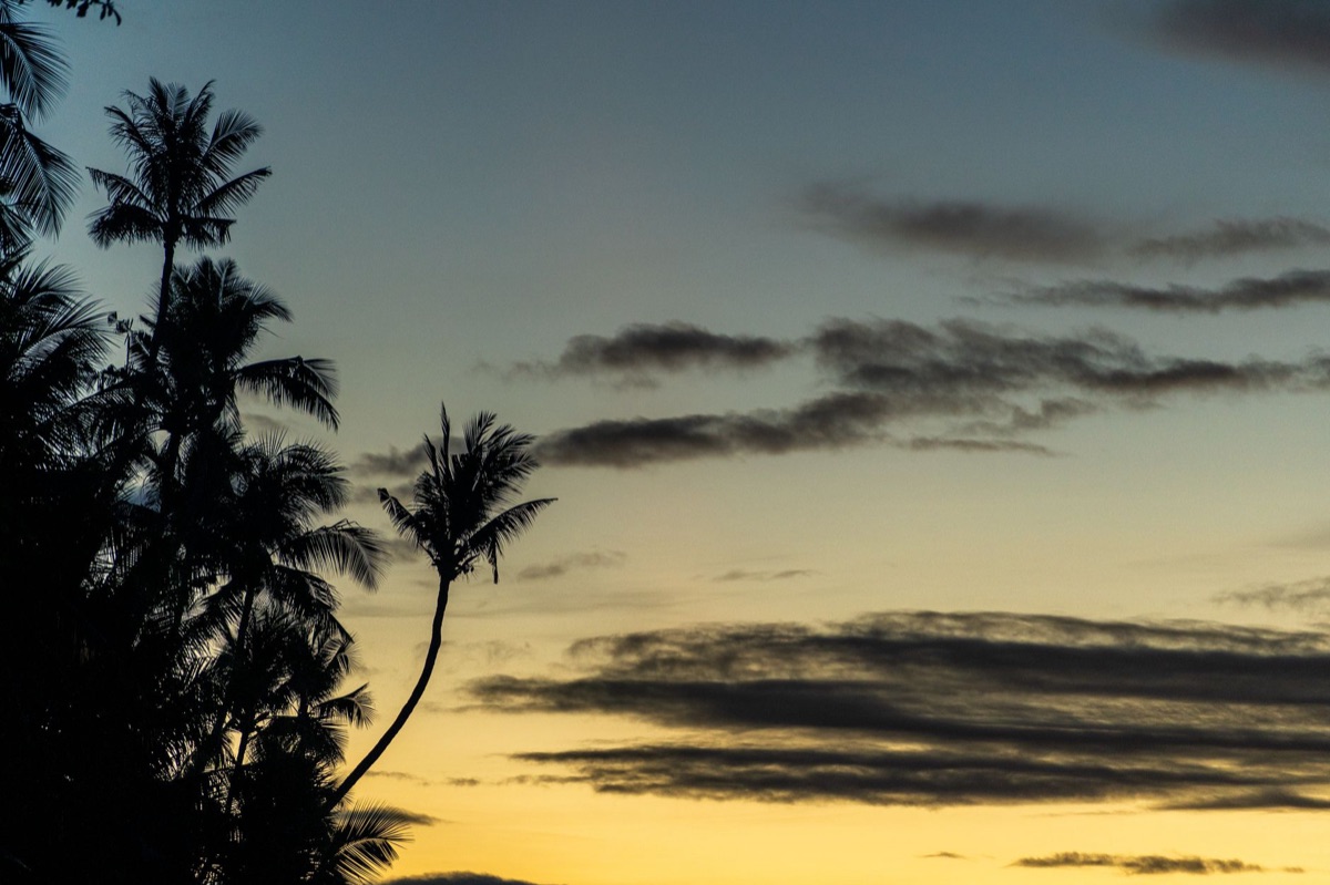 Ciel de Tahiti à l'aube
