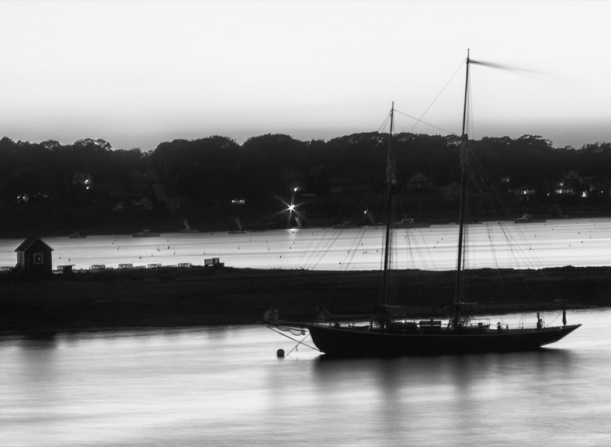 Sunset cruise with passengers