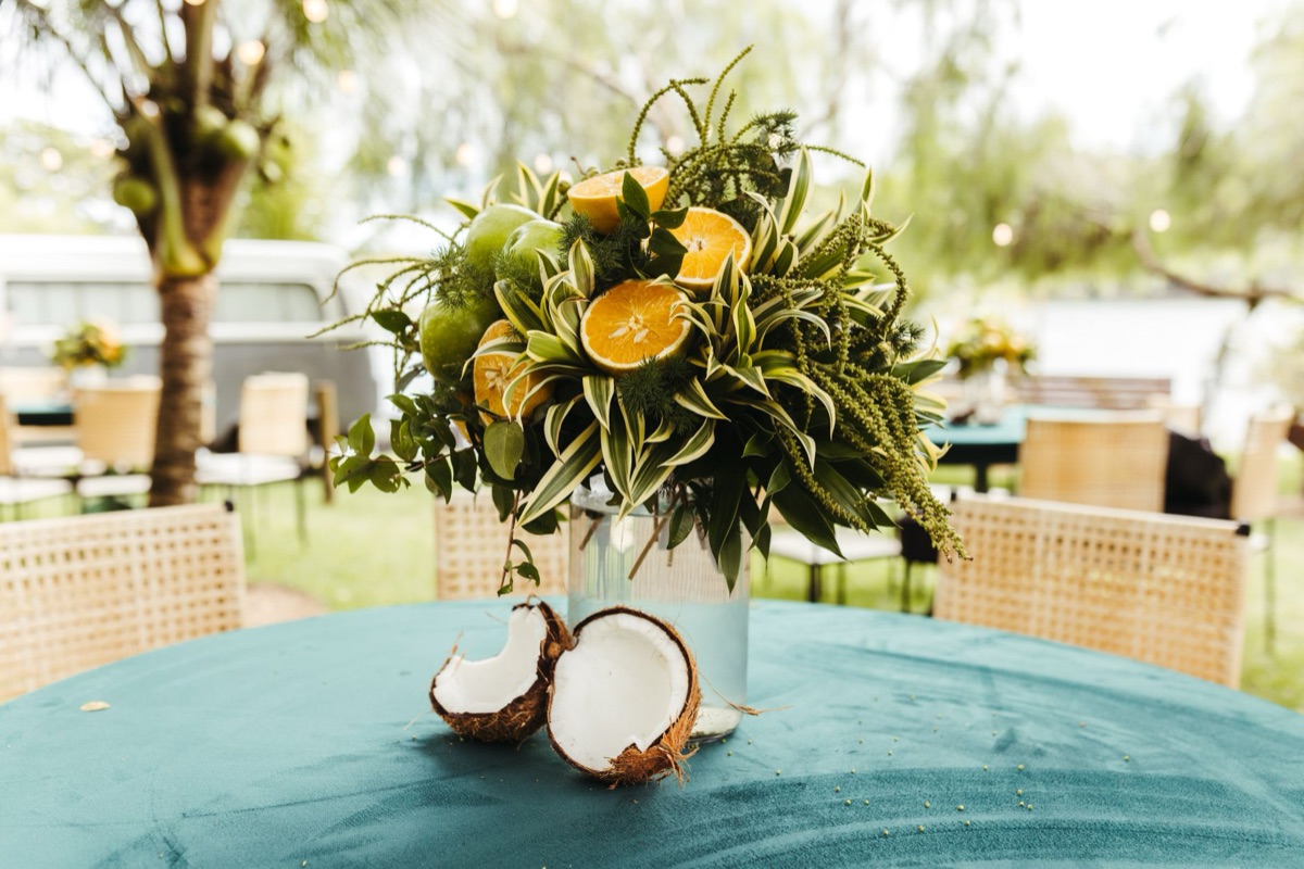 Arrangement de fleurs tahitien