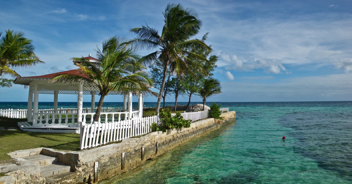 luxury resort beach with turquoise water
