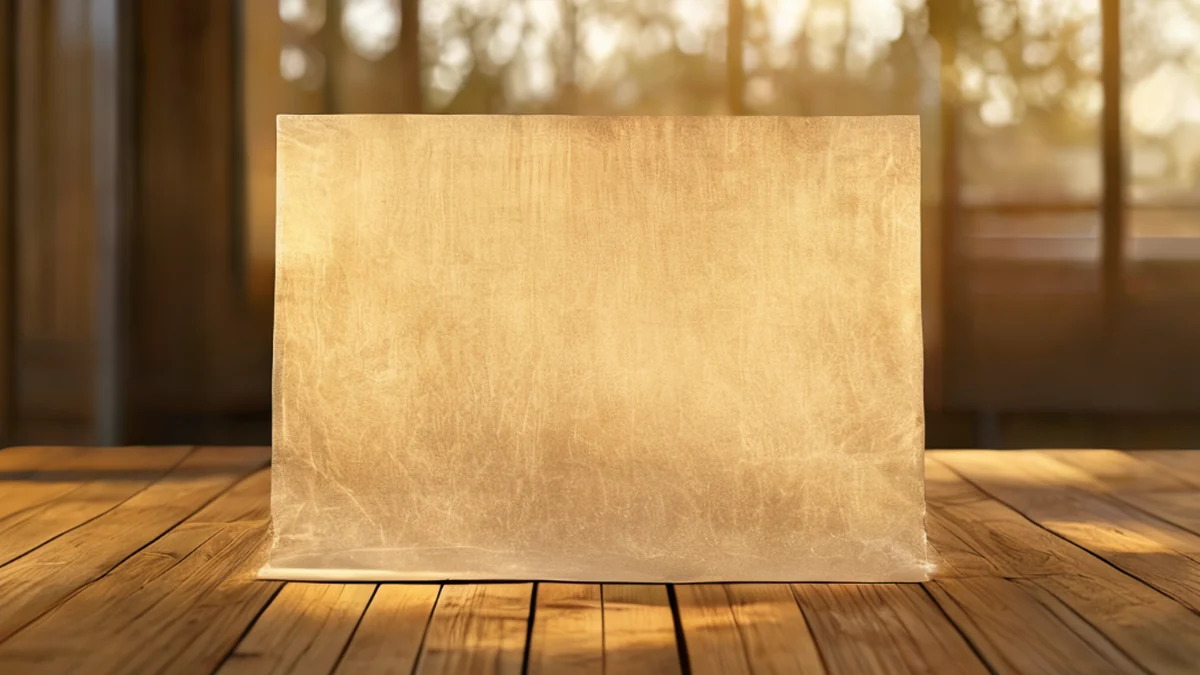 Ritual Washi Sheet: Handmade paper with natural fibers, used for ceremonies and rituals.