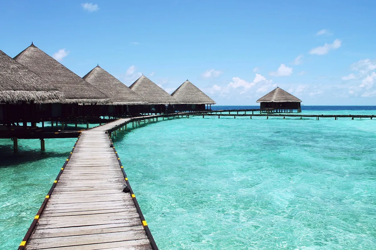 paradise, sea, resort, water, ocean, island, relaxation, travel, tropical island, vacation, holiday, nature, caribbean, tiki huts, paradise, resort, resort, res